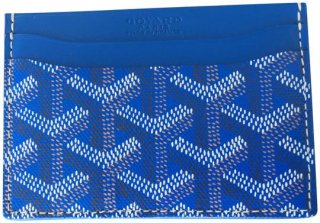 blue classic saint sulpice multi slot card holder wallet