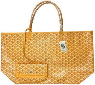 chevron canvas st saint louis gm yellow hemp and leather tote