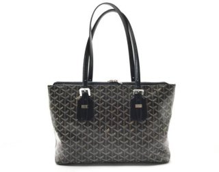 chevron canvas okinawa pm black hemp and leather tote